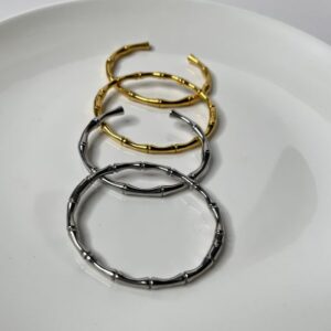 Bamboo Bracelet - Silver