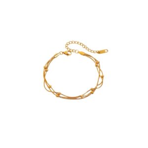 Triple Strand Bead Bracelet