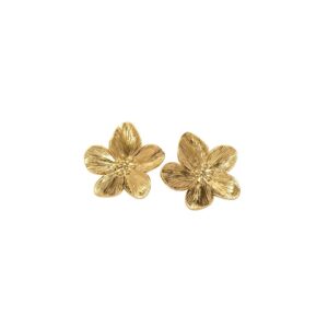 Textured Floral Earrings