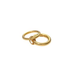 Interlocked Double Band Ring