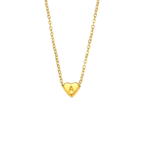 Heart Initial Necklace