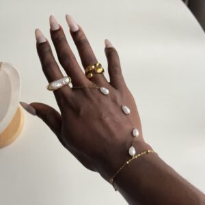Pearl Drop Hand Chain