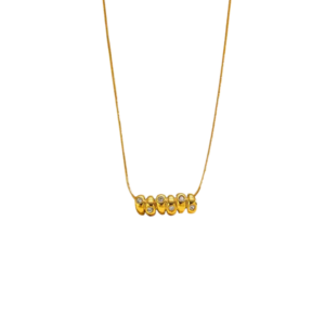 Pebble Crystal Station Necklace