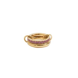 Pink PavÃ© Stacked Ring