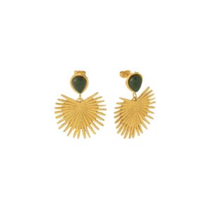 Sunburst Stone Earrings