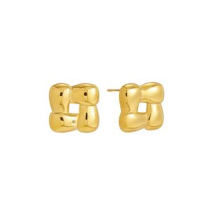 Woven Knot Stud Earrings