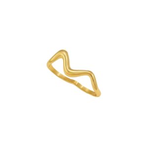 Zigzag Wave Ring