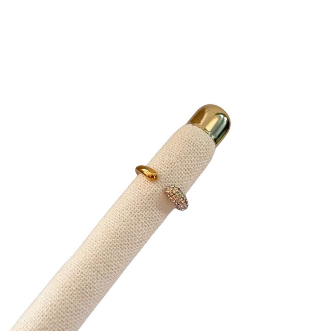 Asymmetric Pavé Open Ring - Image 2