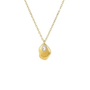 Droplet Crystal Pendant Necklace