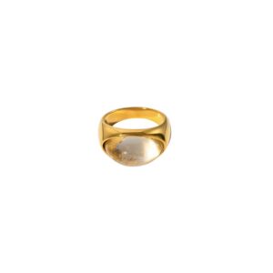 Clear Stone Dome Ring