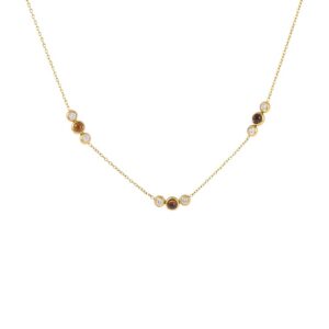 Multi-Stone Station Necklace